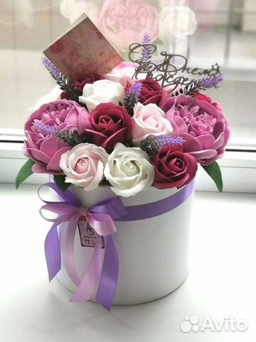 Букет из мыльных цветов