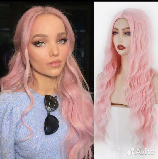 Парик розовый новый