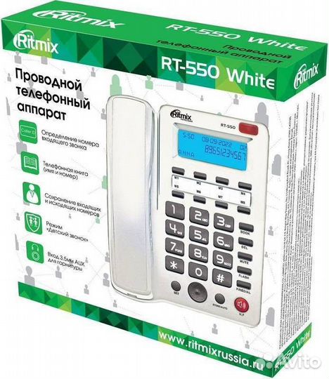 Стационарный телефон Ritmix RT-550