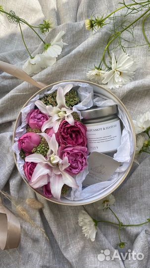 Бокс Цветы & Свечи