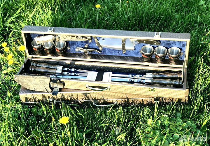 Мужской подарочный набор с шампурами