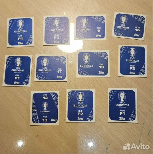 Наклейки topps euro 2024