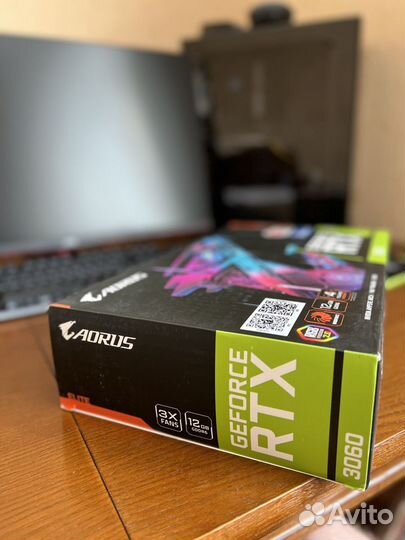 Видеокарта RTX 3060 aorus elite 12G LHR
