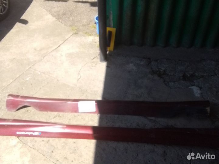 Пластиковые пороги Шевроле aveo