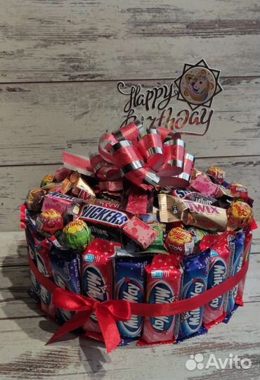 Торт из конфет