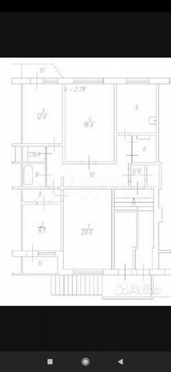 4-к. квартира, 92,2 м², 1/9 эт.