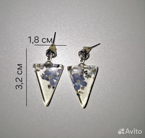 Серьги из эпоксидной смолы