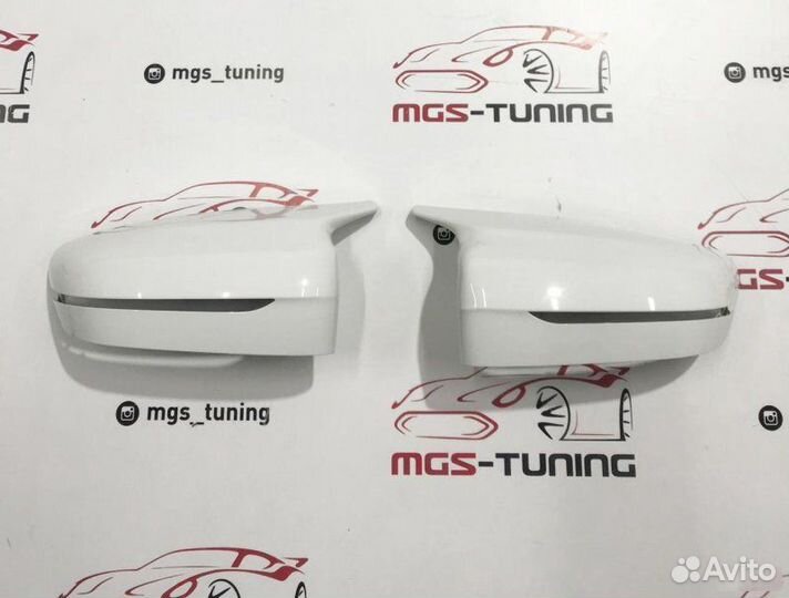 Крышки зеркал стиль BMW M5 G30 белые