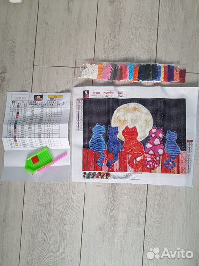 Алмазная мозаика кошки набор для сборки