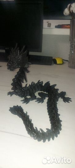 Фигурка дракона напечатанная на 3D принтере. 65 см
