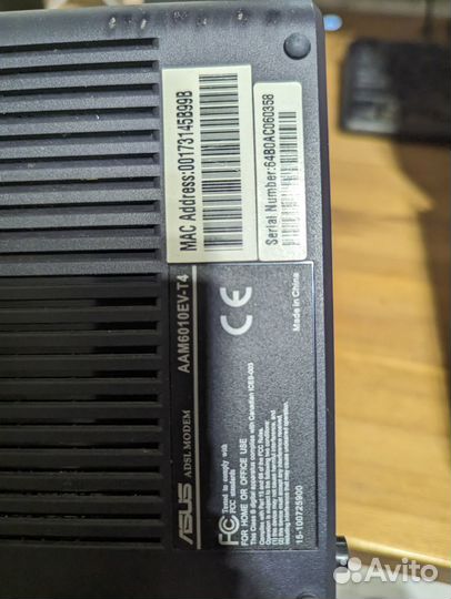Adsl модем asus AAM6010EV