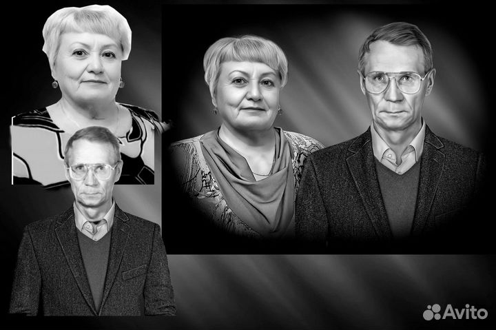 Ретушь фотографий на памятник/ ретушер удаленно