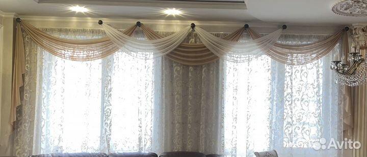 Тюль, ламбрекены и держатели