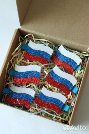 Заколки триколор