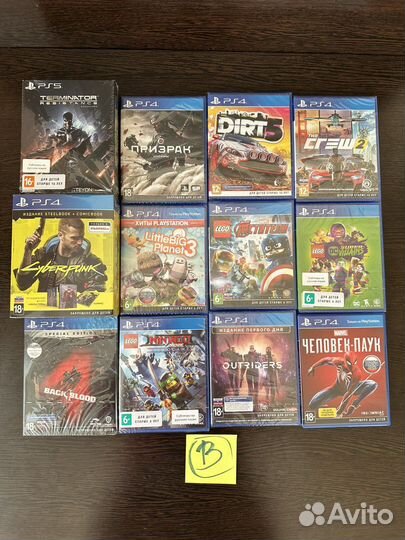 Игры Новые в пленке для ps4,ps5 читайте описание