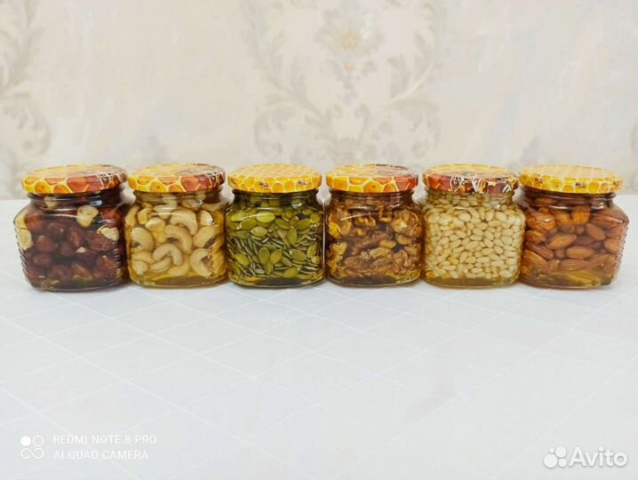 Ореховые миксы в меду