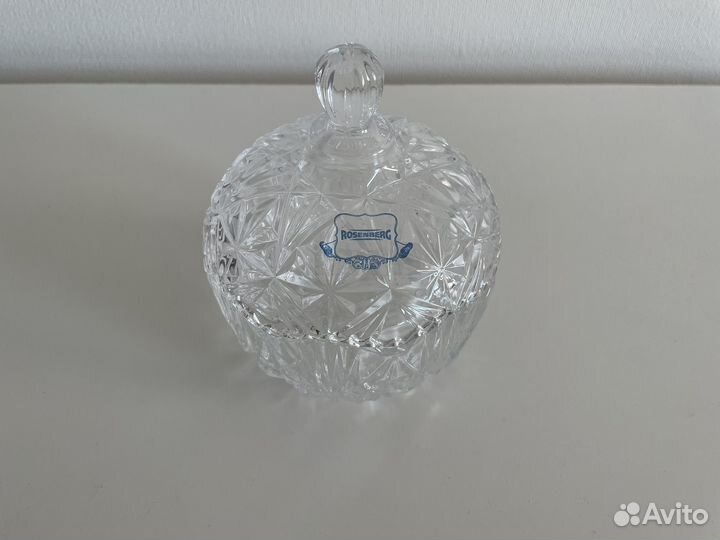 Стеклянная сахарница Rosenberg Германия