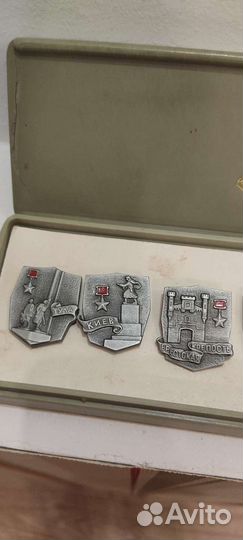 Наборы значков СССР города-нгерои