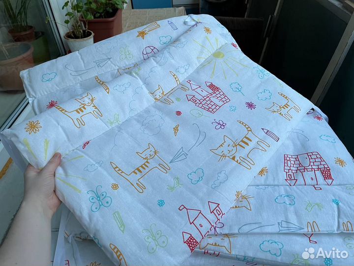 Бортики для детской кроватки