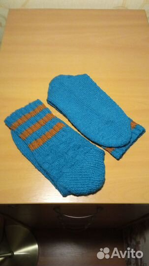 Носки мужские удлиненные. Ручная работа