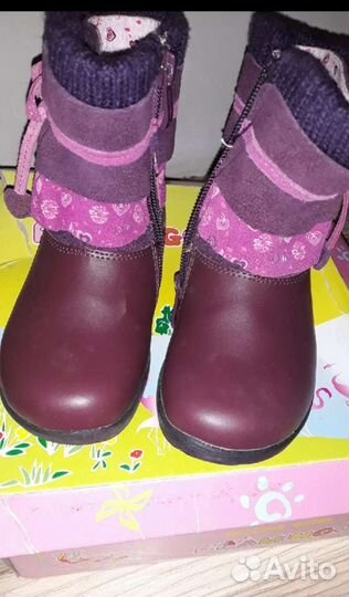 Сапожки для девочки 25 размер демисезонные