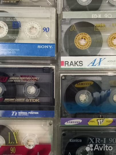 Аудио кассеты импорт.87шт