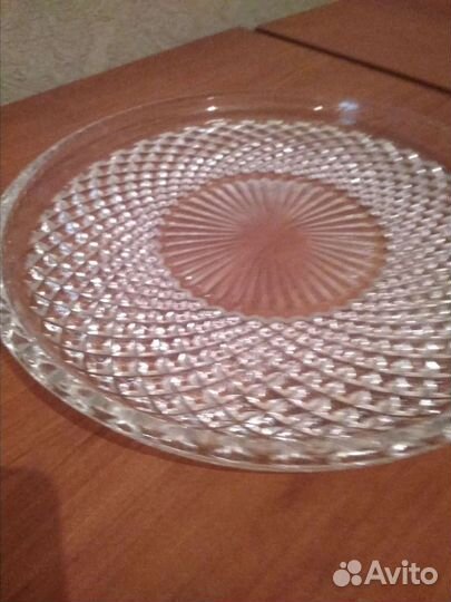 Блюдо хрусталь