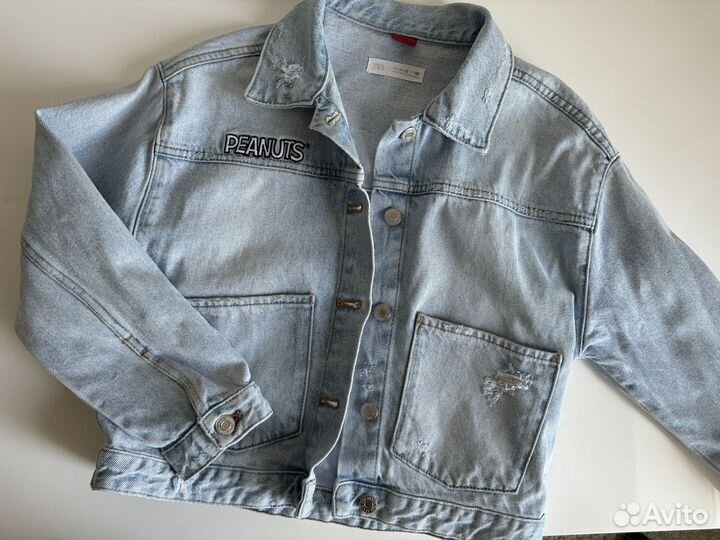 Джинсовая куртка zara для девочки