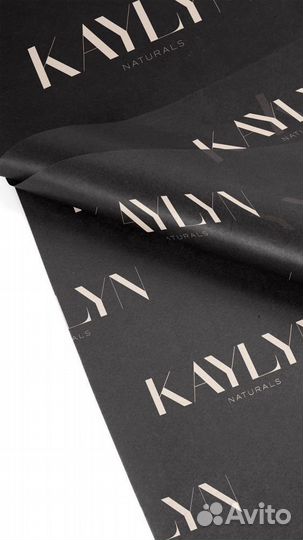 Упаковочная бумага тишью калька с логотипом печать