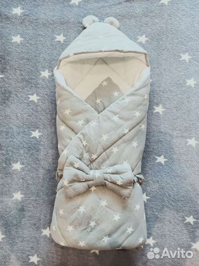 Конверт на выписку зимний для мальчика