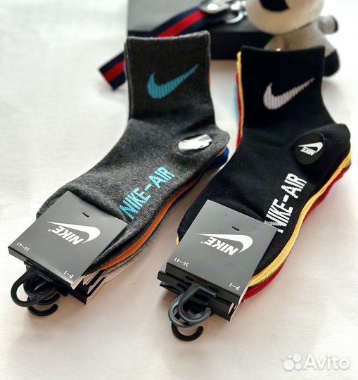 Женские, мужские носки Nike, 5 пар, размер 36-41