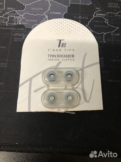 Новые амбушюры TRN T-Ear tips Black L