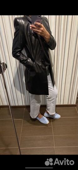 Кожаное пальто