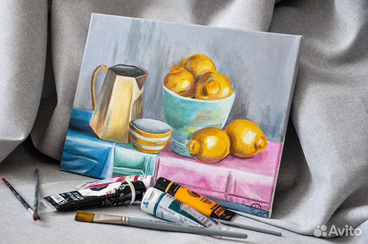 Картина акрилом на холсте