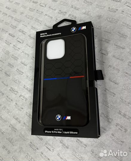 Чехол BMW для iPhone 15/Pro/MAX silicone Seat Tric