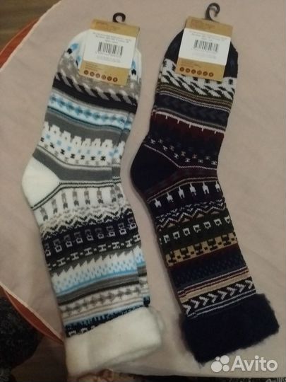 Носки махровые женские с начёсом,узором,р.23,25