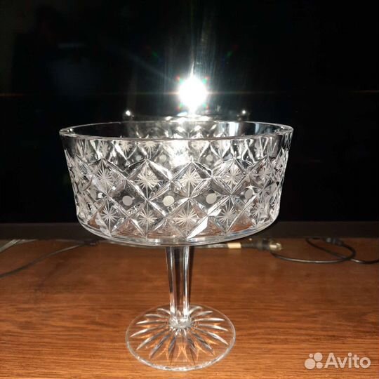 Ваза конфетница на ножке СССР