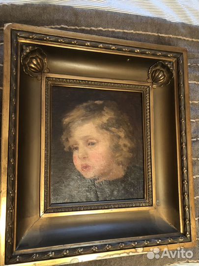 Картина маслом старинная портрет
