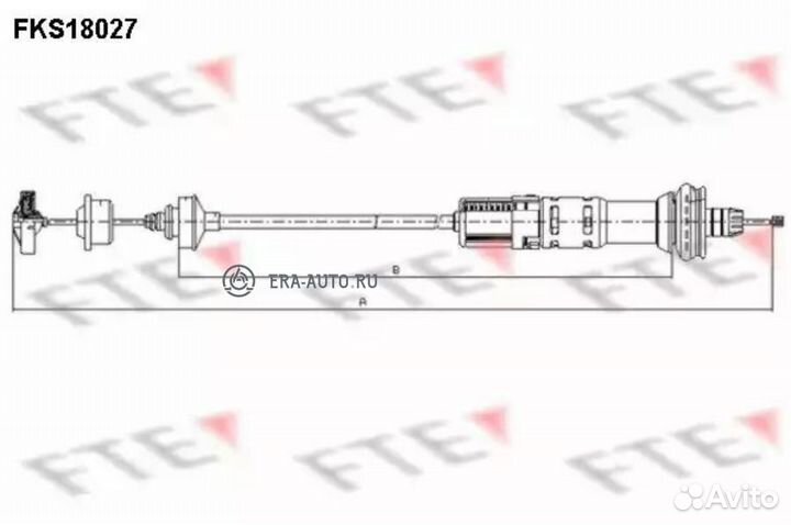FTE automotive FKS18027 Трос сцепления