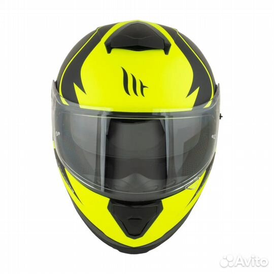 Мотошлем интеграл MT thunder 3SV CAP желто-черный