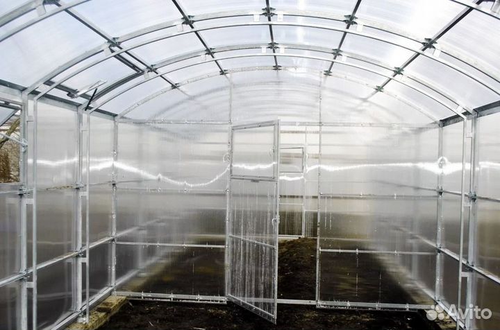 Теплица прямостенная 4х4, 4х6, 4х8, 4х10м