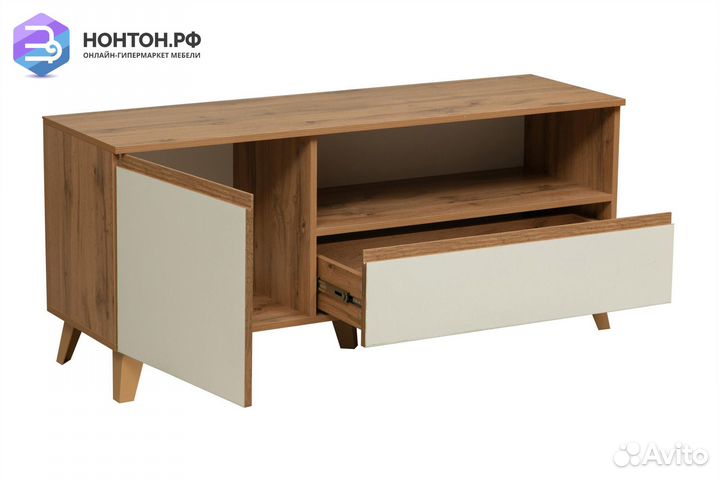 Тв-тумба Авалон 53.07 дуб вотан / белый
