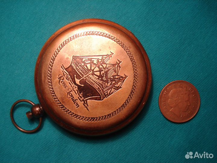 Компас Военный Морской вмф Бронза Лондон Корабль