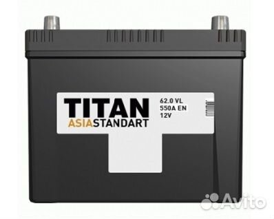 Аккумулятор 62 Ач Titan Asia Standart 520А