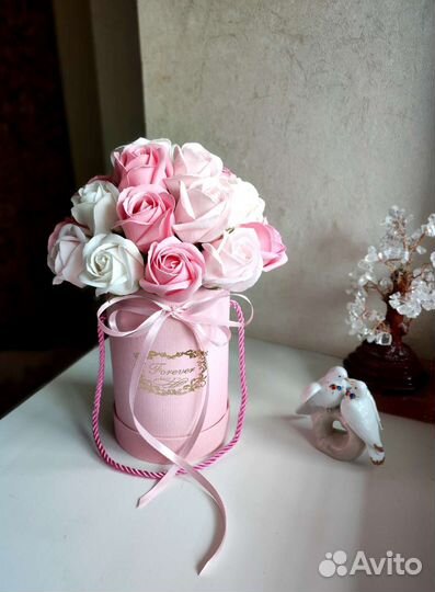 Букет мыльных роз маме,подругесестре подарок цветы