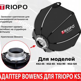 Адаптер Bowens для октобокса Triopo KS2