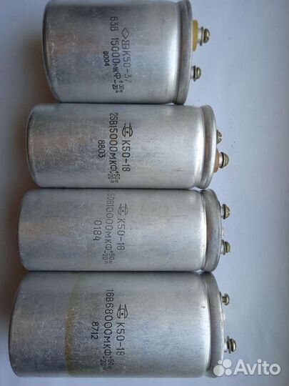 Конденсаторы; импортные, К50-37 и др