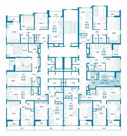 Квартира-студия, 19,1 м², 2/11 эт.