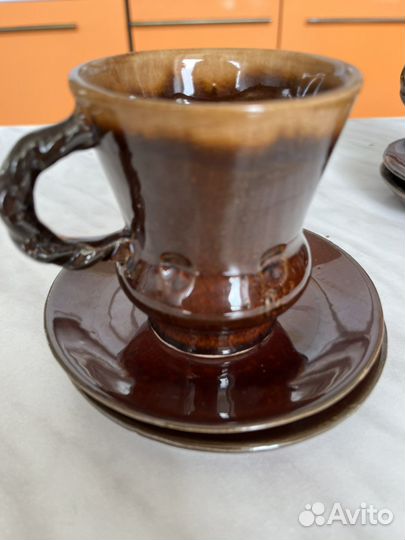 Глиняный кофейный сервиз СССР