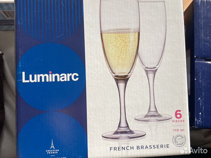 Бокалы для шампанского новые